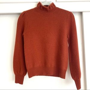 Burnt Orange Cashmere Sweater